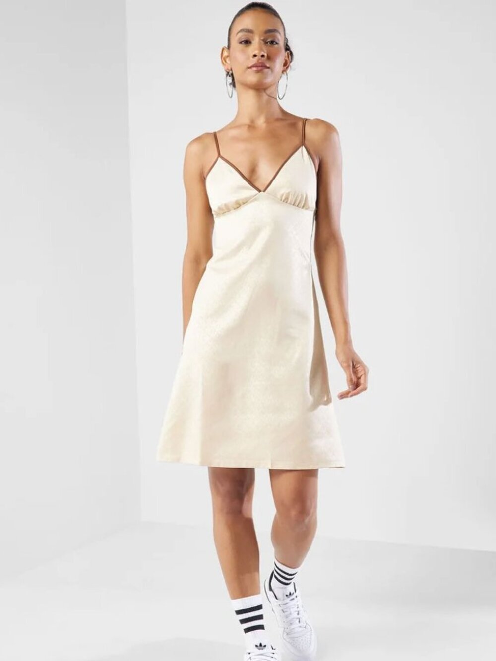 Adidas Fashion Monogram Satin Long Dress